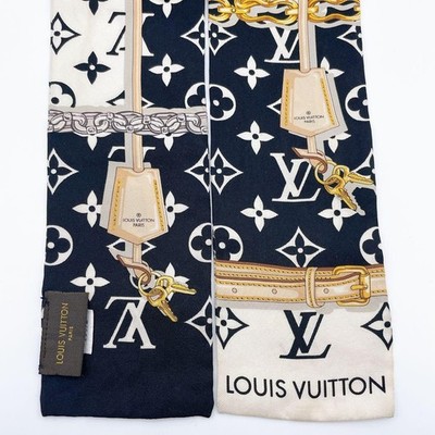LOUIS VUITTON Scarf Monogram Confidential Bandeau Silk M78656
