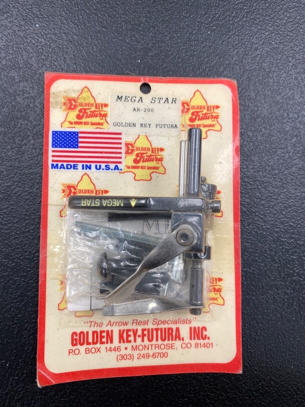 Vintage golden key arrow rest/ mega star RH