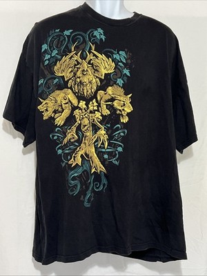 World of Warcraft Druid Shapeshift Forms Tee 3XL   J!NX Blizzard Official Shirt
