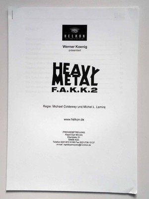 Heavy Metal F.A.K.K. 2 - John Candy - Joe Flaherty - Eugene Levy - Presseheft