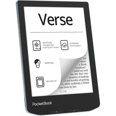 PocketBook Verse bright blue 6'' E Ink Carta 758 × 1024 1500 mAH 8GB WiFi PB629