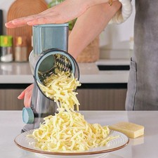 3in1 Rotary Kitchen Cheese Grater Manual Vegetable Slicer Nut Grinder Shredder