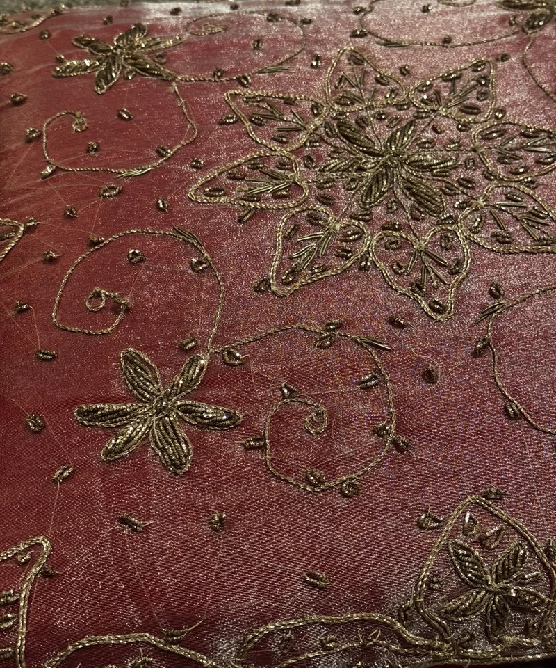 Pillow Cover  Decorative - 16"x16" Handmade Cover AND cushion - Image 2 of 4