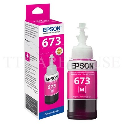 NEW ORIGINAL EPSON T673 T6733 MAGENTA PRINTER INK 70ML For L800 / L805 / L1800