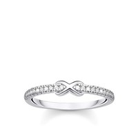 Thomas Sabo Ring Infinity Mit WeißEn Steinen Silber 925 Sterling Silber