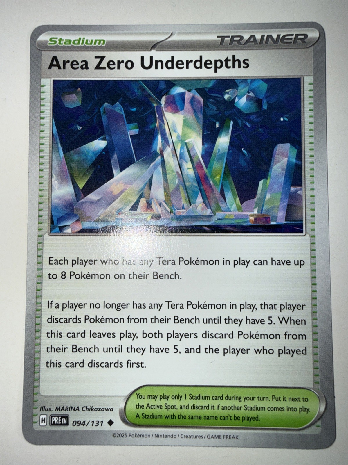 Pokemon Area Zero Underdepths - 094/131 - Uncommon NM-Mint Prismatic Evolutions