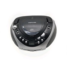 Memorex MP8806 Portable CD Player AM FM Radio Boombox Silver Black 2011... 19