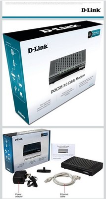 D-Link DOCSIS 3.0 Cable Modem (DCM-301) Compatible with Comcast Xfinity,