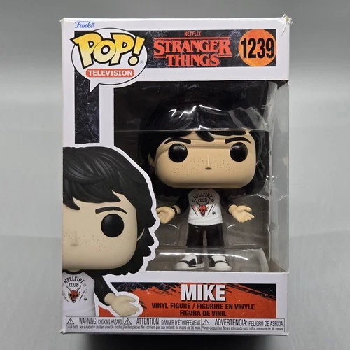 Mike Wheeler #1239 ~ Funko Pop Television Stranger Things in Protector (Damaged)