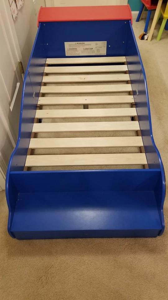 Каркас кровати, постельное белье, подушка и шторы для гоночного автомобиля для маленького мальчика декор комнаты - Изображение 4 из 4