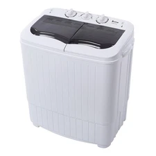 Zokop Compact Semi-Automatic Washing Machine Laundry  Spin 14.3lbs Apartment New