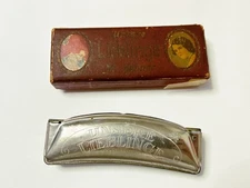 Vintage Original Hohner Unsere Lieblinge Harmonica & Box      Made in Germany