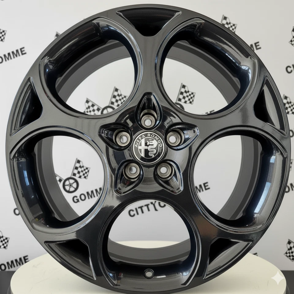 4 Cerchi in Lega originali Alfa Romeo Stelvio Tonale Giulia 159 da 19" DEMONTATI - Imagen 2 de 4