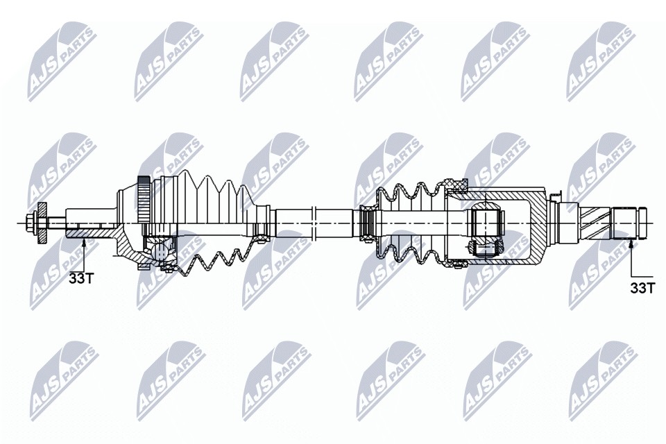 NTY NPW-ME-120 Drive Shaft for SMART - Image 15