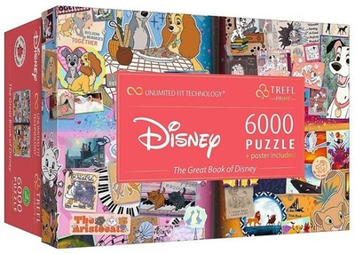 Trefl The Book of Disney Helden der Disney-Märchen (6000 Teile), NEU