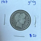 1907-P Barber Quarter Good/VG