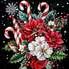 Zythron Christmas Diamond Art Kits for 5X5X0.5, wreath