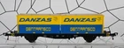 Fleischmann H0 5233 Two-Axle, Container Carrier "Danzas" 411 7 882-1, DB Original Packaging