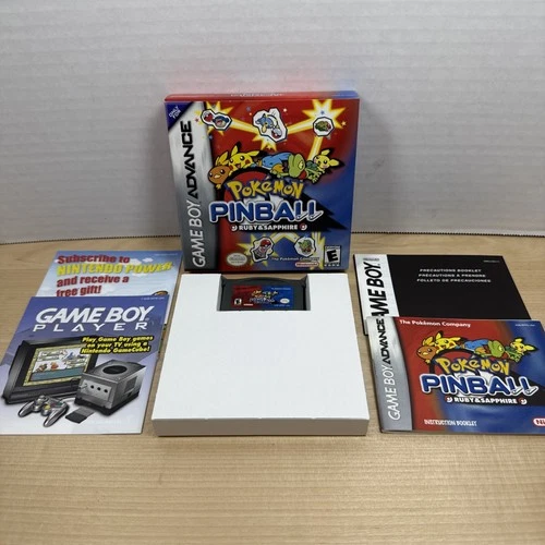 Pokémon Pinball: Ruby and Sapphire Complete In Box Complete CIB GBA Very Clean!