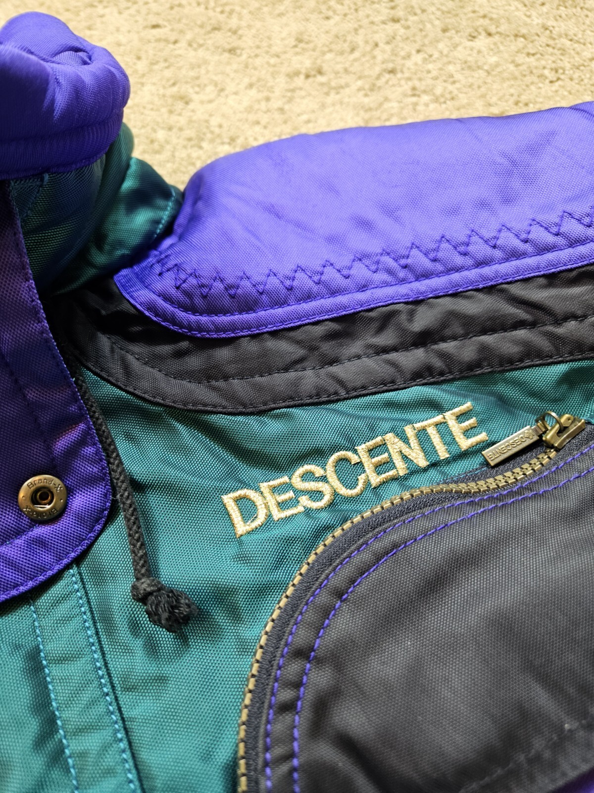 Vintage 90s Descente Colorblock Ski Jacket Size Medium