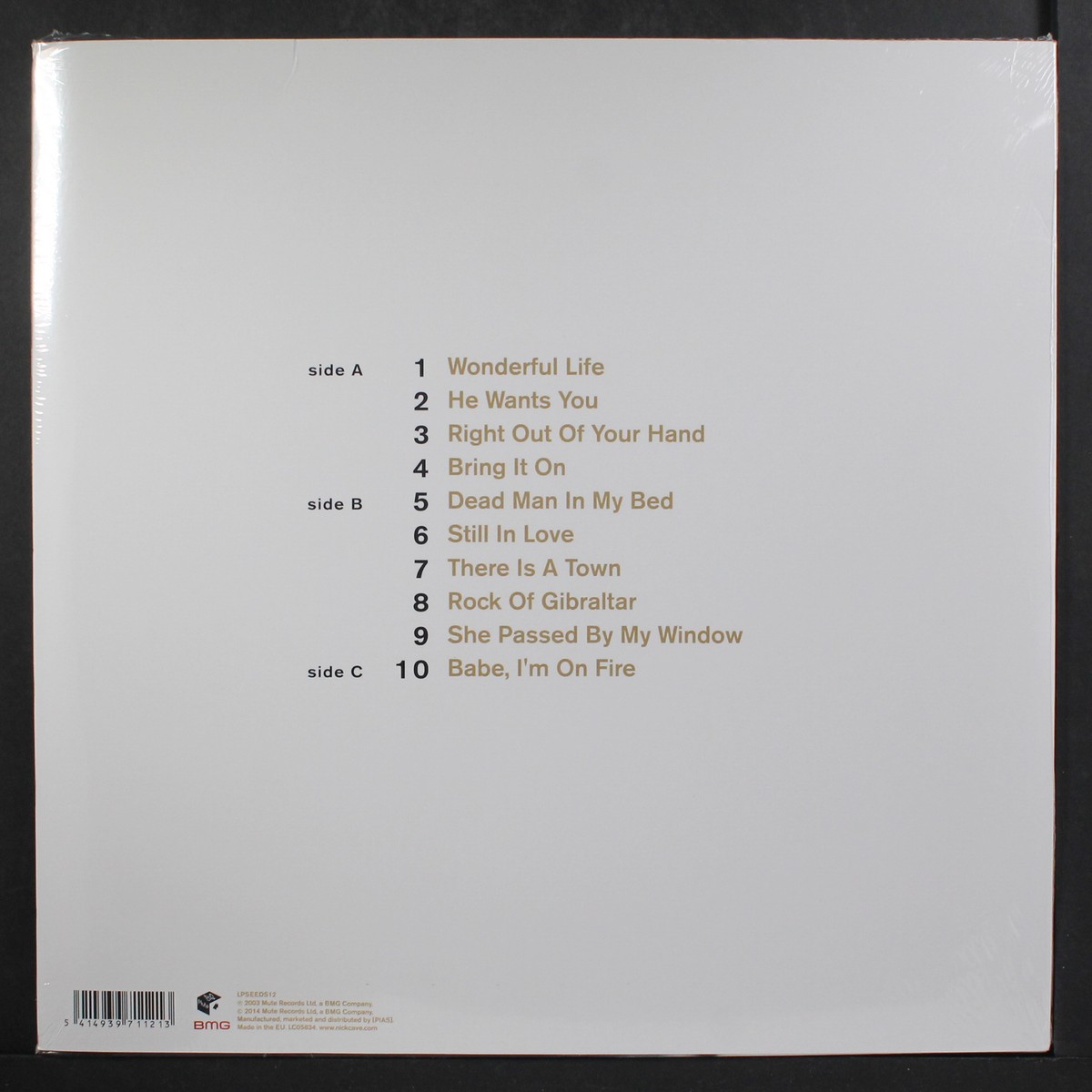 米2LP Nick Cave &amp; The Bad Seeds Nocturama LPSEEDS12 Mute /00520 Nick Cave And The Bad Seeds – Nocturama | Releases | Discogs