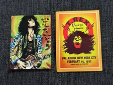 Lot (2) T. REX 1 3/4" to 2 1/2" Band Photo STICKERS Fast! FREE SHIP! Marc Bolan