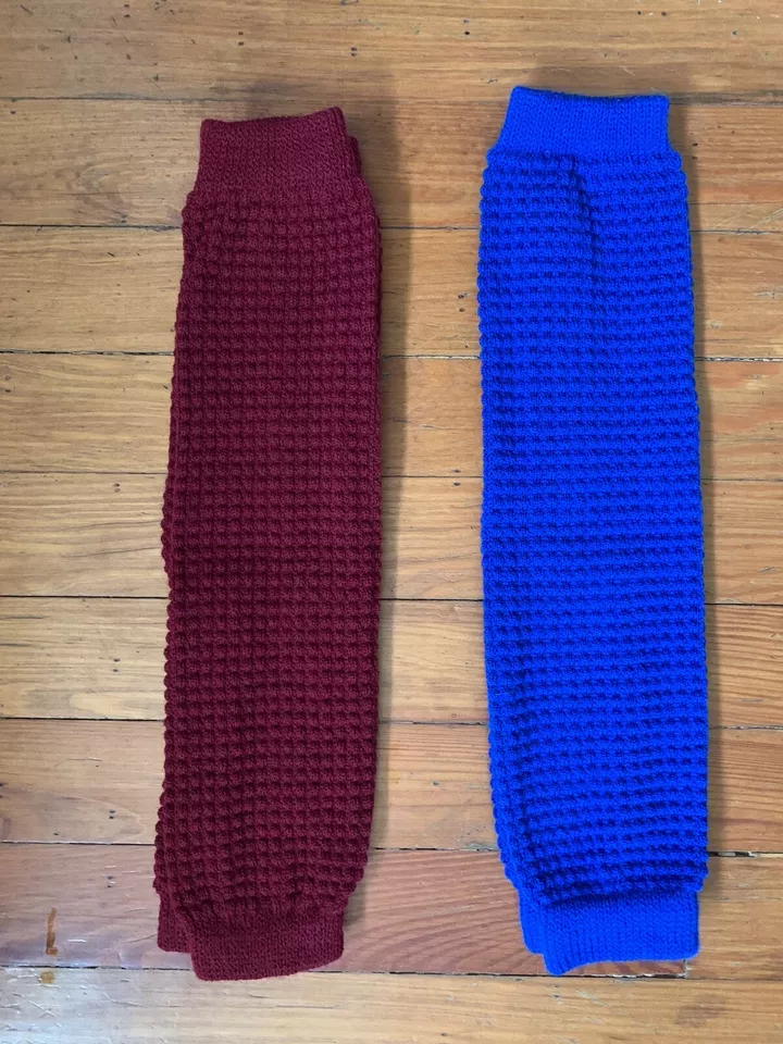 De colección. Calentadores de piernas para niños AMERICAN APPAREL Royal o Arándano TALLA ÚNICA NUEVO en paquete. Foto 2 de 4