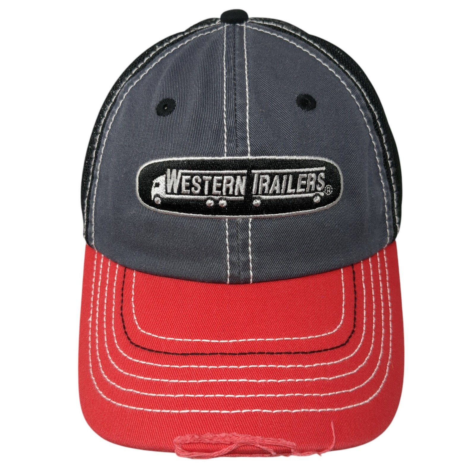Western Trailers Strapback Mesh Back Trucker Hat … - image 1
