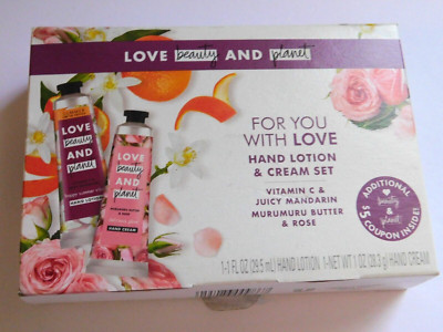 Love Beauty and Planet Hand Lotion Set Vitamin C Juicy Mandarin & Murumuru Butte
