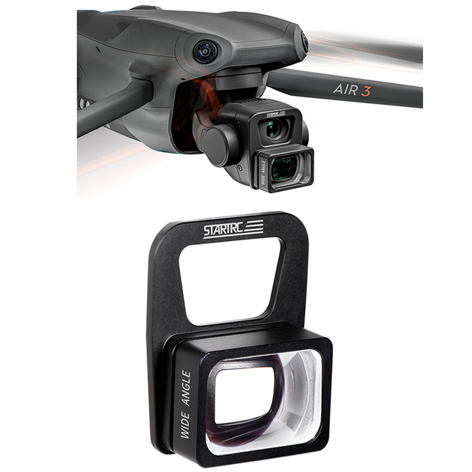 Wide-Angle Drone Lens Mirror Set for DJI Air 3 Accessories-image