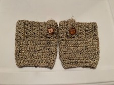 Boot Cuffs  Very cute light beige/brown color  
