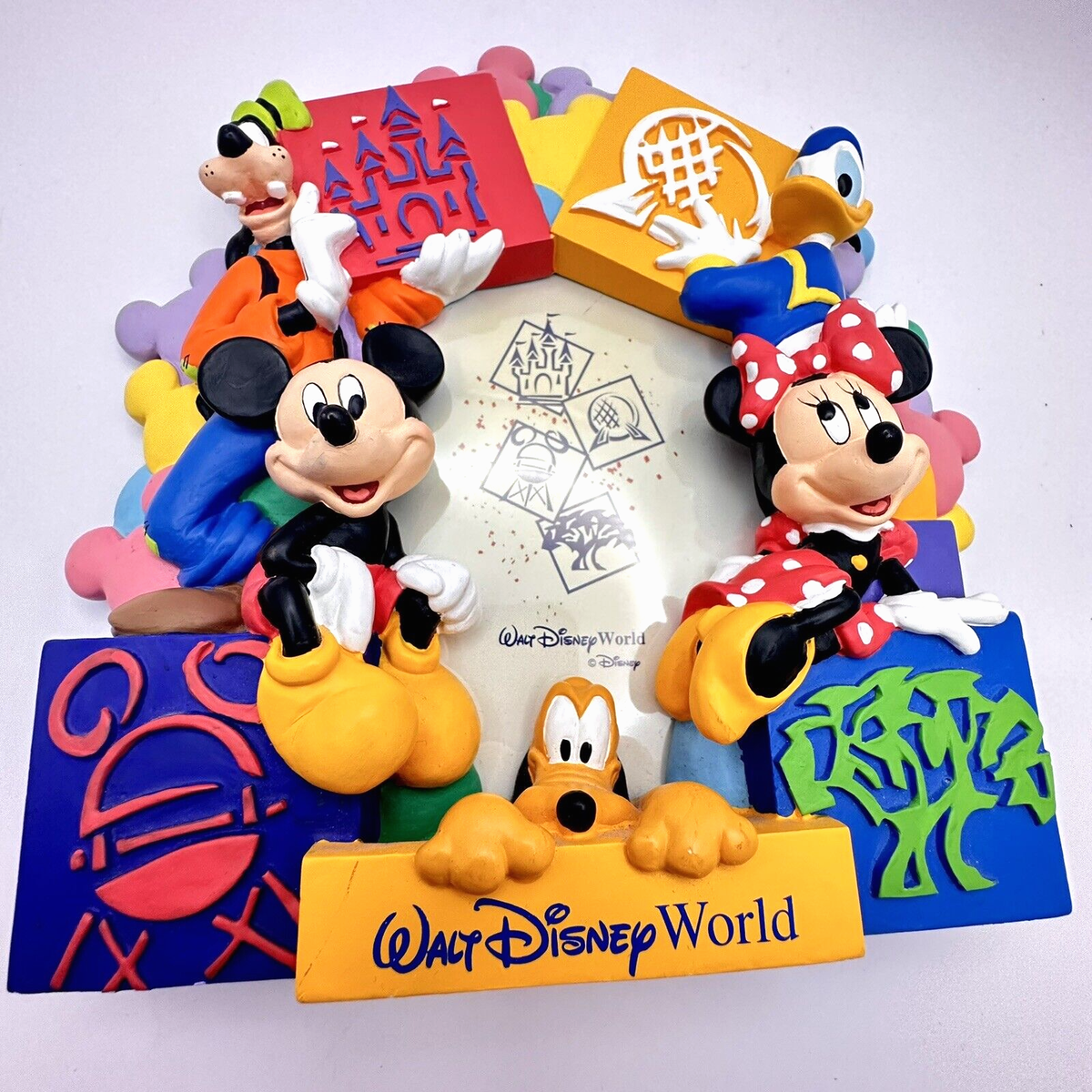 Walt Disney World Picture 3D Photo Frame 4x6 Mickey Goofy Walt Disney World Picture 3D Photo Frame 4x6 Mickey Goofy