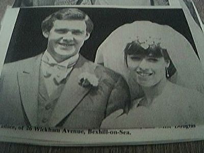 ephemera sussex 60er Jahre Hochzeit Christopher Richards Katherine Loh Horsted Keynes