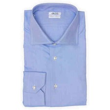 VANNUCCI Milano Blue Oxford Cloth Cotton Dress Shirt EU 45 NEW US 18