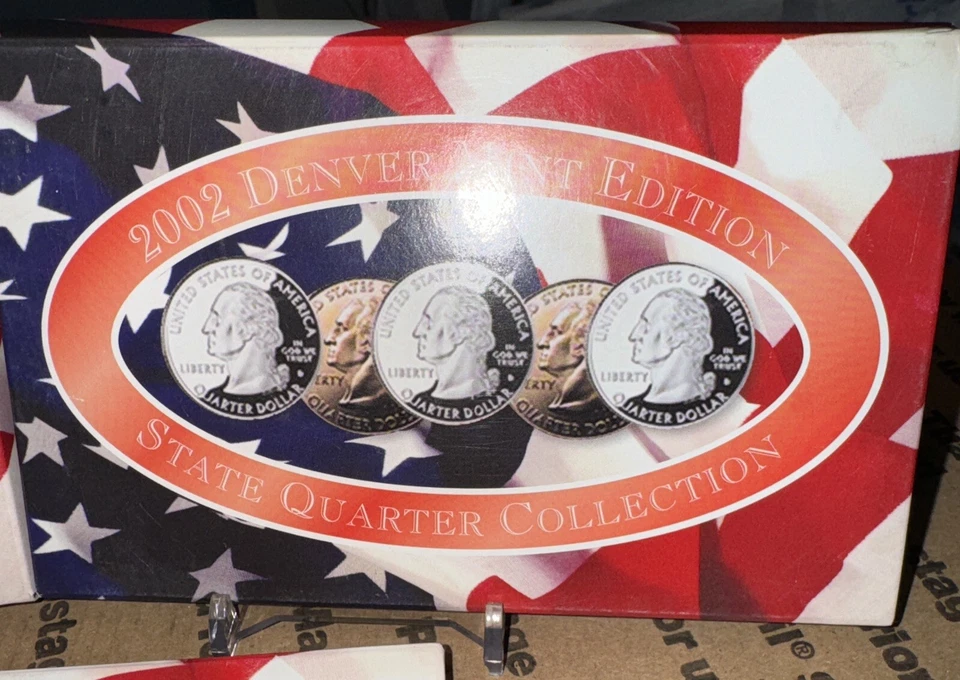 2002 CSN State Quarter Collection Gold Denver Philadelphia 3 Sets - Image 3 of 4