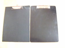 2 Stück Klemmbretter schwarz ca. 22,5 x 31,5 cm