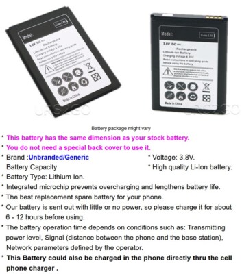 High Capacity For AT&T ZTE Maven 3 Z835 Replacement Battery