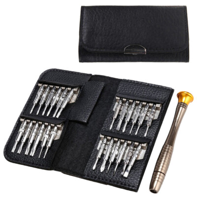 25 in 1 Mini Präzisionsschraubendreher-Set Reparier Werkzeug Kit für PC Brille