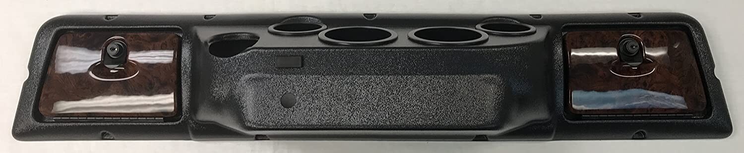 CLUB CAR DS GOLF CART DASH -  BLACK W/ DARK WOODGRAIN DOORS