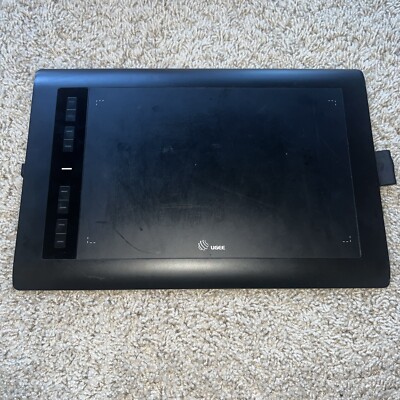 3K Ugee M708 Graphics Drawing Tablet, 10x6 in - Black 8 Hot Keys Level No Pen