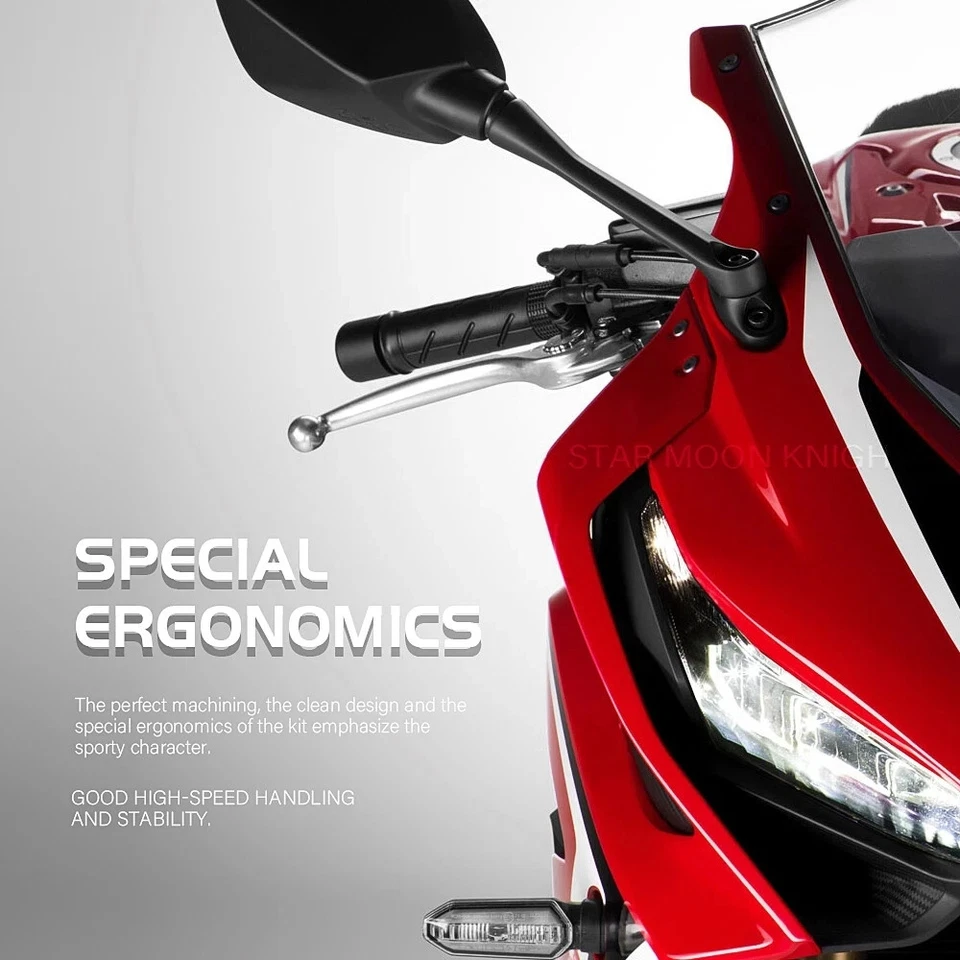 Clip-on Handlebar Motorcycle 43mm Clip 7/8" Bar for Yamaha YZF R6 ZX6R ZZ-R1100 Foto 2 de 4