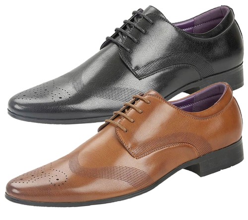 Mens Brogues Shoes Office Wedding 