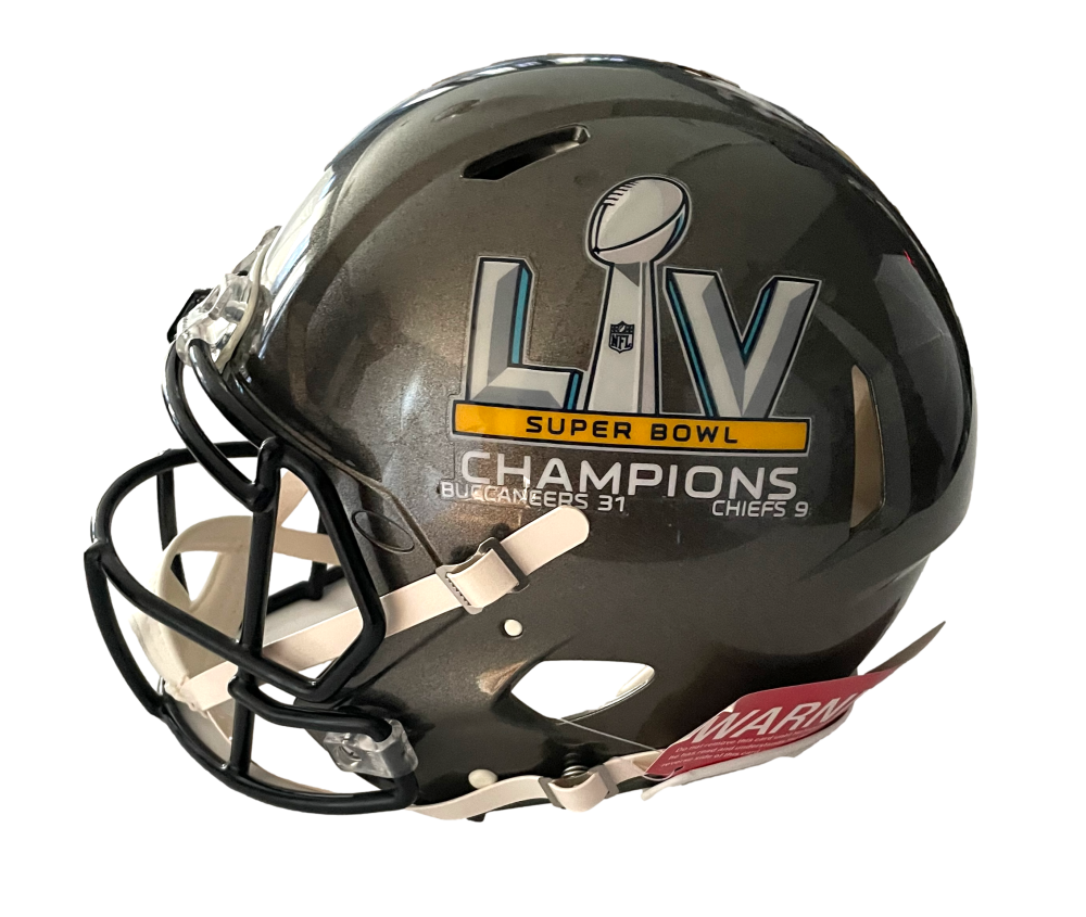 Tom Brady Signed Authentic TB Buccaneers Super Bowl Helmet MVP INSC