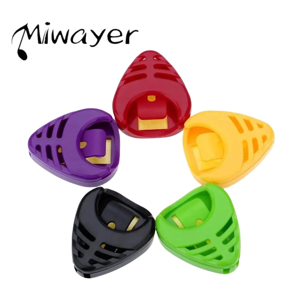 Guitar Pick Holder Case with 20Pcs Celluloid Plectrums – Compact & Durable