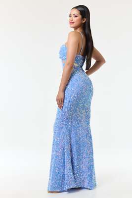 chinese dress ladies Miren Light Blue Embellished Sequin Bandeau Maxi Dress – Club L London