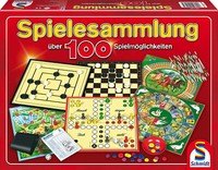 Schmidt Spiele 49147 Spielesammlung 100 SpielmöGlichkeiten Dame MüHle Mikado