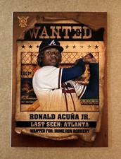 2021 Topps Big League Wanted #WT-3 Ronald Acuna Jr. Baseball Card
