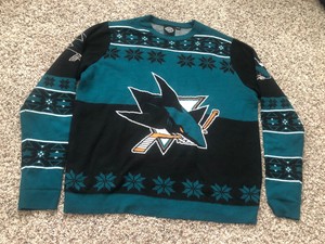 San Jose Sharks Christmas Sweater 2025