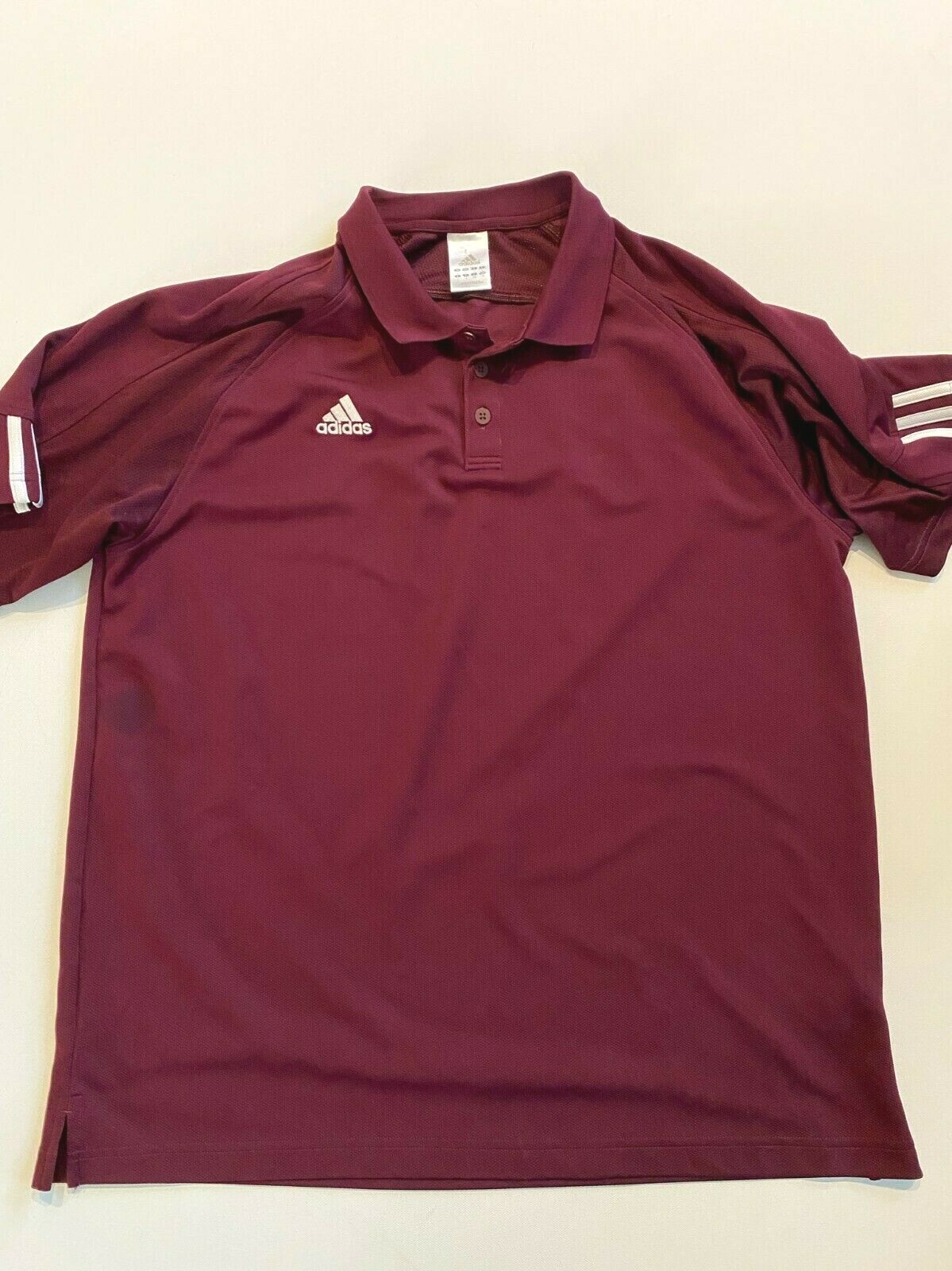 maroon adidas polo