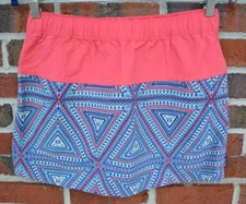 Patagonia Women's Small Baggies Skirt Linerless Pink Blue Geomatric Pockets